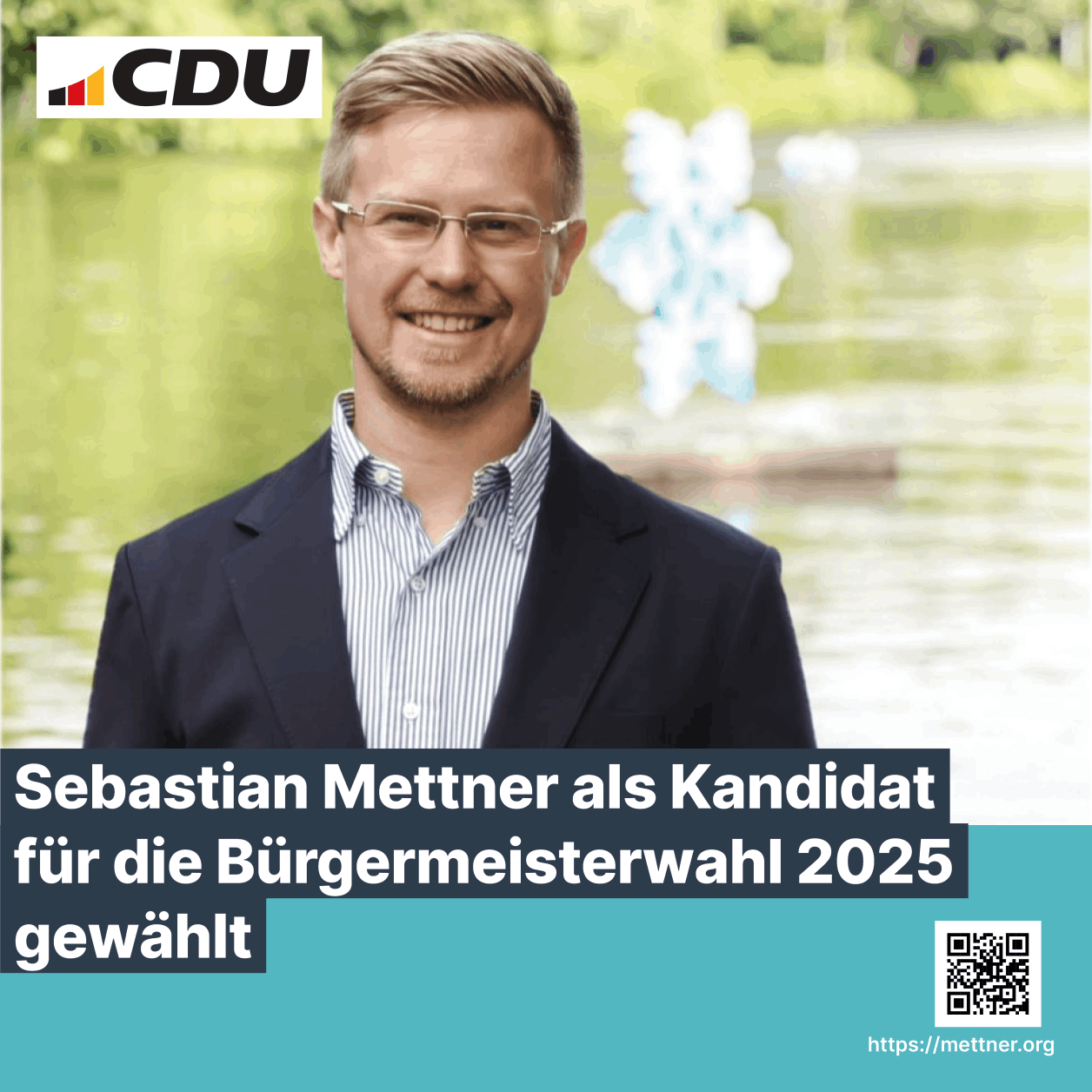 Bürgermeisterkandidat Sebastian Mettner